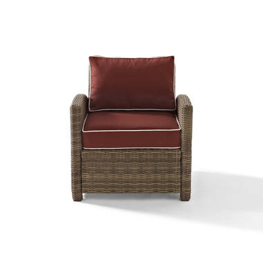 Lawson wicker clearance loveseat with cushions